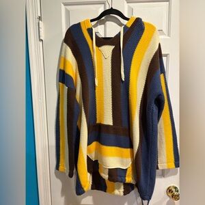 Umamiism Baja sweater hoodie hippie streetwear boho unisex L cotton wool